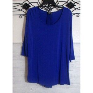 Bebe Knit Women's Top Size L Purple Long Sleeve Round Neck